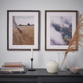 KLOTKÖRSBÄR Frame, oak effect/dark brown, 40x50 cm