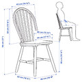 DANDERYD / SKOGSTA Table and 4 chairs, white/acacia, 130 cm