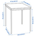 SANDSBERG / ÖSTANÖ Table and 2 chairs, black black/Remmarn dark grey, 67 cm