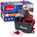 Vileda Turbo 3in1 Mictrofibre Spin Mop & Bucket Set