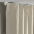 BENGTA Block-out curtain, 1 piece, beige/with heading tape, 210x300 cm