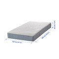 VESTERÖY Pocket sprung mattress, firm/light blue, 120x200 cm