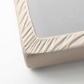 DVALA Fitted sheet, beige, 80x200 cm