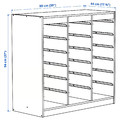 TROFAST Frame, white/room divider, 99x44x94 cm