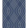 GoodHome Vinyl Wallpaper on Fleece Mavi, blue