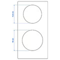 TILLREDA Portable induction hob, 2 zones white
