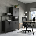 TROTTEN Cabinet combination, anthracite, 140x173 cm
