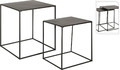 Nesting Tables Set of 2 Nilmes, black