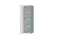 Bathroom Wall-mounted High Cabinet MDF Nicole 140cm, sage