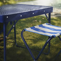 STRANDÖN Folding stool, blue