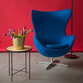 Armchair Egg Premium, cashmere, black