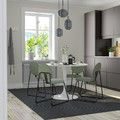 DOCKSTA / MÅNHULT Table and 4 chairs, white white/Hakebo grey-green, 103 cm