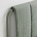 TÄLLÅSEN Upholstered bed frame, Kulsta grey-green, 140x200 cm