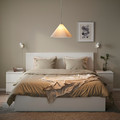 ZEBRASÄV Pendant lamp, white/plastic, 46 cm