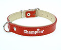 Champion Leather Dog Collar SK/S 40/1,8(R) [SOS], red