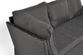 Garden Corner Sofa Set with Table, black