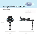 Graco SnugTurn i-Size R129 Rotating ISOFIX Base, Black