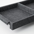 IVAR Shelf, dark grey/felt, 83x30 cm