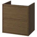 ÄNGSJÖN Wash-stand with drawers, brown oak effect, 60x48x63 cm