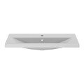 GoodHome Wash-basin Nira slim 16 x 38 x 82.8 cm, white