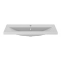 GoodHome Wash-basin Nira slim 16 x 38 x 82.8 cm, white