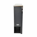 Modern Wall-Mount Letterbox, Anthracite/Silver, 370x370x105mm