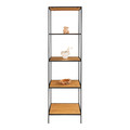 Shelving Unit Vita 5 Shelves, slim, oak