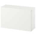 BESTÅ Wall-mounted cabinet combination, white/Laxviken white, 60x22x38 cm