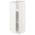 METOD Base cabinet with shelves, white/Veddinge white, 30x37 cm