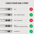 AXAGON Cable USB-C - DisplayPort 1.8m