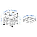 MITTZON Acoustic plant box with castors, Gunnared beige, 70x70x75 cm