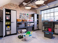 Outdoor/Workshop High Cabinet Multispace, black-grey