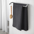 SALVIKEN Bath sheet, dark grey, 100x150 cm