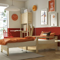 TORNSBORG Armchair-bed, Naggen beige/pine