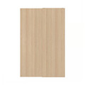 HASVIK Pair of sliding doors, white stained oak effect, 150x236 cm