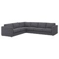VIMLE Cover for corner sofa, 5-seat, Gunnared medium grey