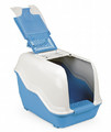 MPS Cat Toilet Litter Box Netta 54x39x40cm, white-blue