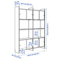 LÅDMAKARE Storage combination w sliding doors, with 2 shelves/oak effect, 159x35x212 cm