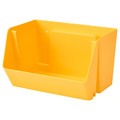 FODERTRÅG Organiser for desk/wall, bright yellow, 25x18x15 cm