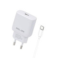 Beline Wall Charger EU Plug 25W USB-C + USB-C cable, white