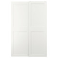 GRIMO Pair of sliding doors, white, 150x236 cm