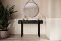 Modern Console Table Dresser Dressing Table Verica, charcoal/black legs