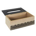 Tissue Box Tis, black/natural