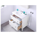 HEMNES / RÄTTVIKEN Wash-stand with 2 drawers, white, Runskär tap, 82x49x89 cm