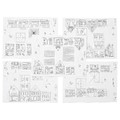 MÅLA 10-pc cardboard town template set