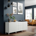 BESTÅ Storage combination with drawers, white/Sutterviken/Kabbarp white, 180x42x74 cm