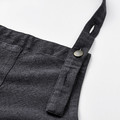 SANDVIVA Apron, dark grey, 69x85 cm