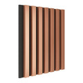 Lamella Mini Wall Panel Vertical Line 300 x 300 mm, black/copper, felt