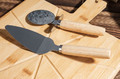 Bamboo Pizza Serving & Cutting Set, 3 pieces