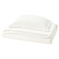 SCHERSMIN Duvet cover and pillowcase, white, 150x200/50x60 cm
